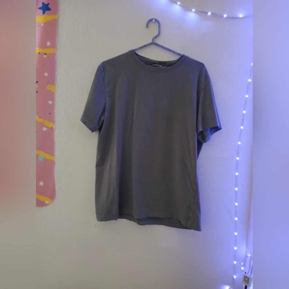 Stylish Gray Men's Short Sleeve Tee